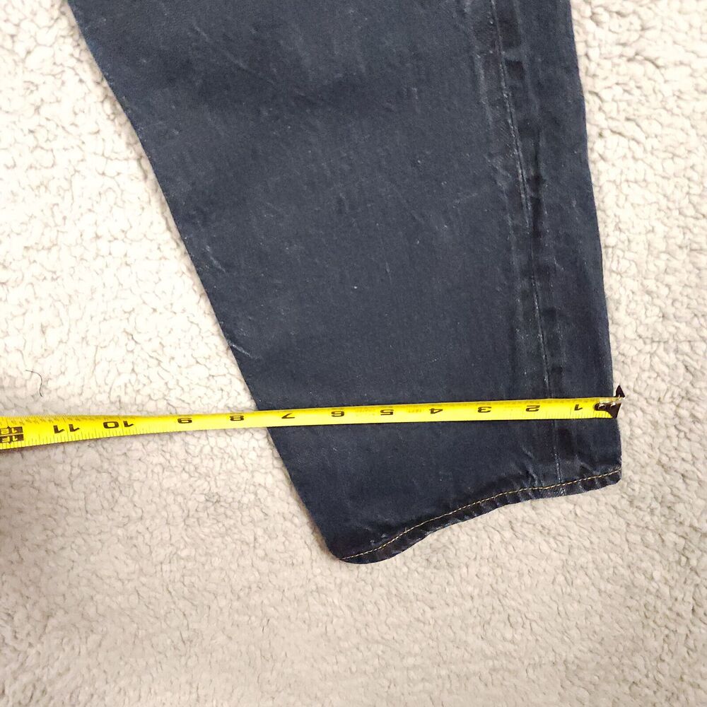 J.CREW The Sutton Mens Dark Wash Straight Leg 100% Cotton Jeans Size 32x32 a015 - Picture 11 of 12